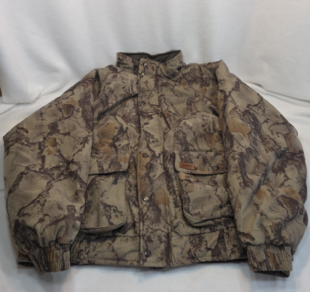 Woolrich Outdoor Guide 5504WT Camo Hunting Jacket Men's XL Reversible Excellent